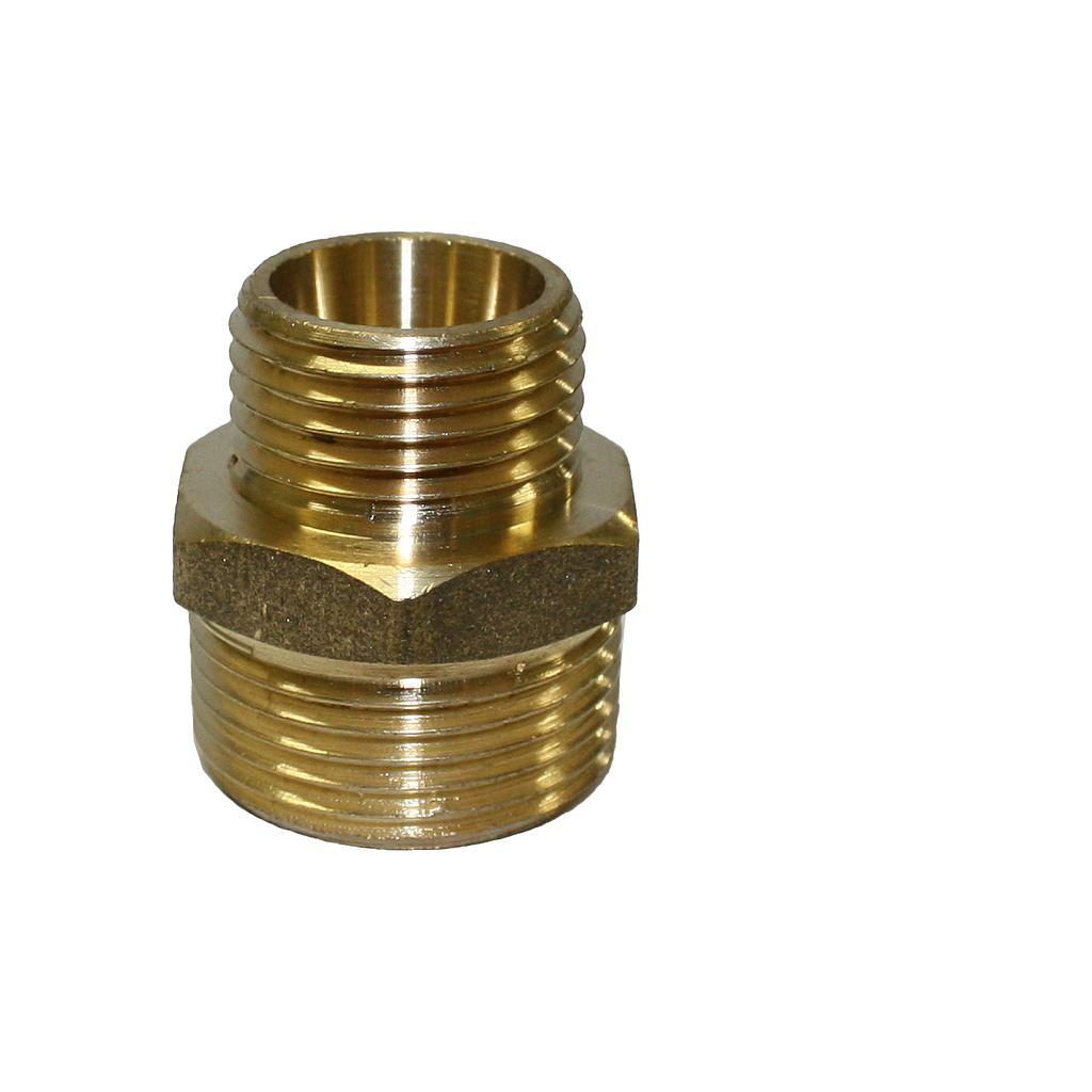 Brass Nipple 20mm x 15mm