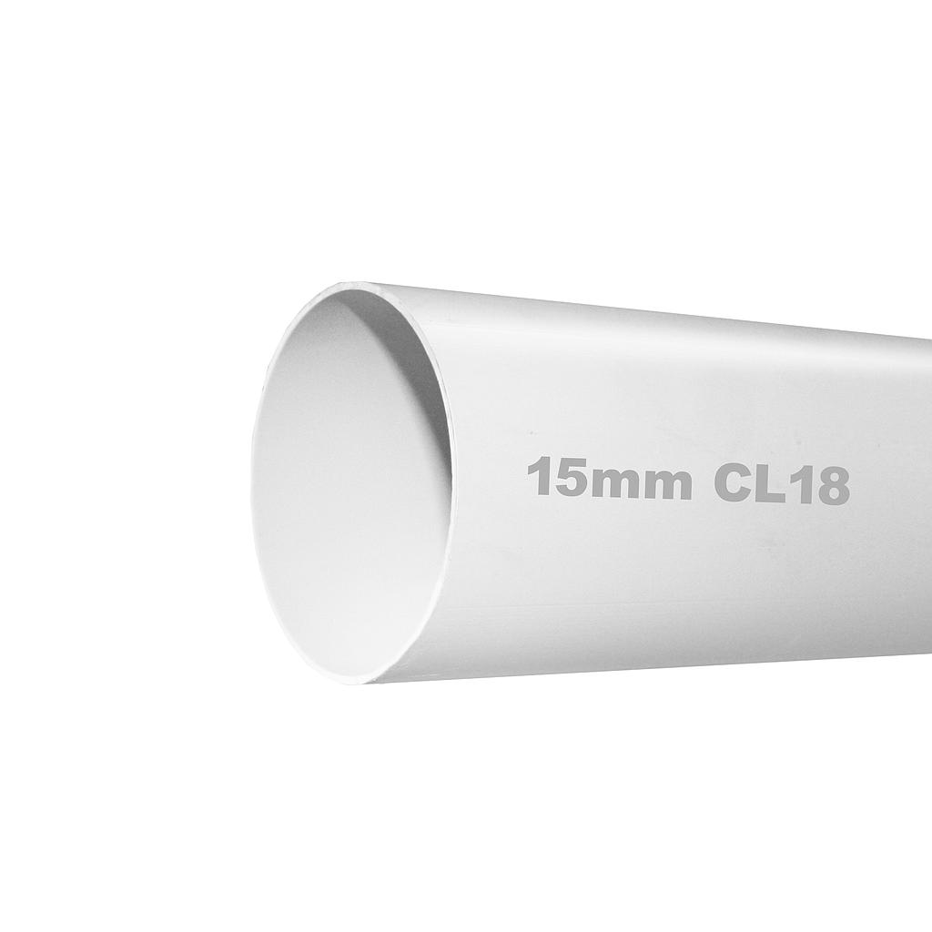 PVC Pipe SWJ Class 18 15mm x 6m